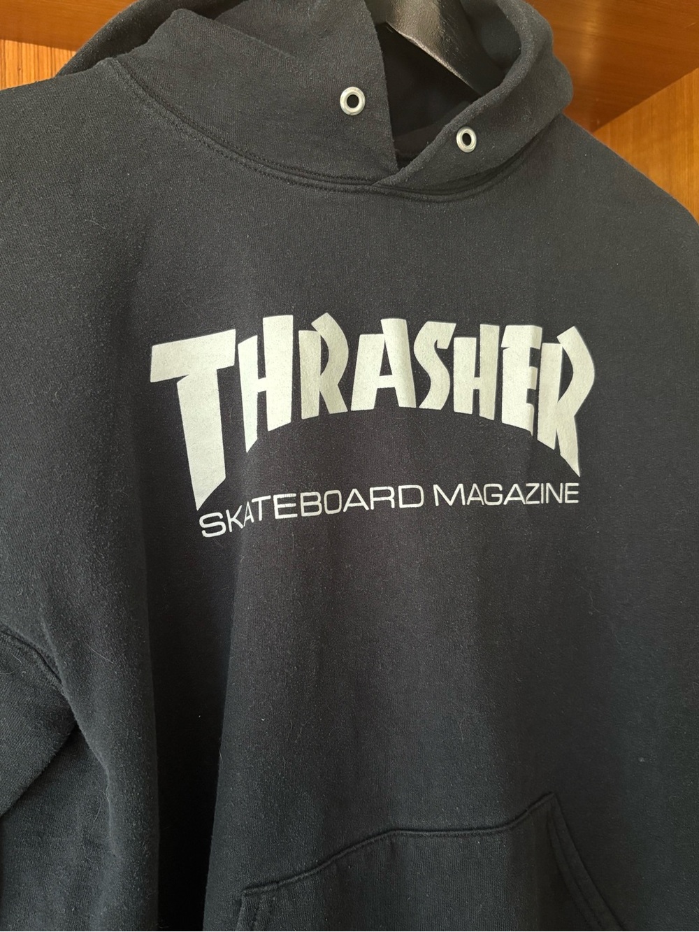 Skater Streetwear Thrasher Skateboard Magazine Black Hoodie M - Picture 3 of 5